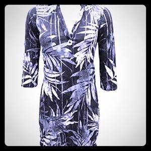 David Cline Vneck Shadow Dress